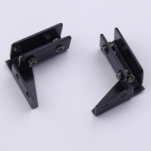 Glastürscharnier aus Edelstahl, magnetisch, für Vitrinen, 5–8 mm Glasstärke, Schwarz, 2 Stück Glastürscharnier aus Edelstahl, magnetisch, für Vitrinen, 5–8 mm Glasstärke, Schwarz, 2 Stück von Besttoolifes