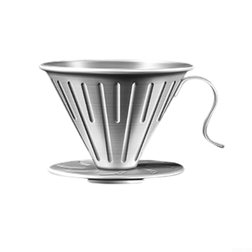 Kaffee-Tropfhalter mit 304 Edelstahlfilter kompatibel mit verschiedenen Filterpapieren (L) von Besttoolifes