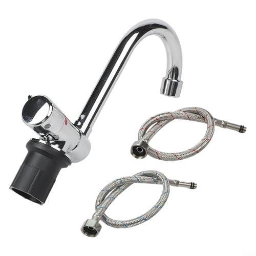 Klappbarer Wohnwagen-Wasserhahn, Wohnmobil, Heiß- und Kaltmischer, 360 Grad drehbar, verchromt, platzsparend, Küchenspüle, Wasserhahn für Wohnmobil, Wohnmobil Klappbarer Wohnwagen-Wasserhahn, Wohnmobil, Heiß- und Kaltmischer, 360 Grad drehbar, verchromt, platzsparend, Küchenspüle, Wasserhahn für Wohnmobil, Wohnmobil von Besttoolifes