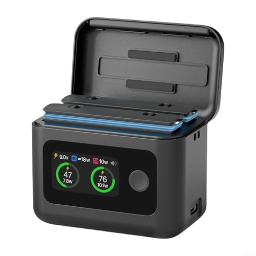 Ladehülle mit 27 W Ausgangsleistung und LED-Akku-Anzeige für Insta 360 X5 Akku, Dual-Modus-Ladehub Ladehülle mit 27 W Ausgangsleistung und LED-Akku-Anzeige für Insta 360 X5 Akku, Dual-Modus-Ladehub von Besttoolifes