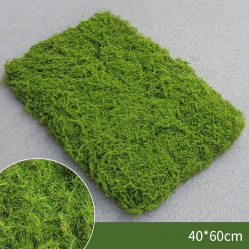 Lifelike Greenery Solution Kunstrasen Beflockung Rasen für verschiedene Anwendungen in der Heimdekoration (hellgrün 40 × 60) von Besttoolifes