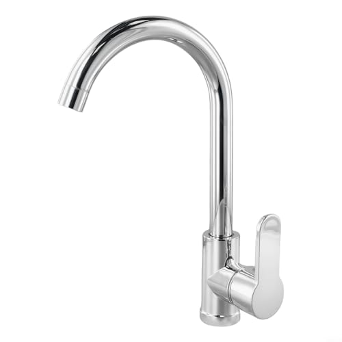 Moderne Badezimmer-Waschtischarmatur mit schwenkbarem Waschbecken-Wasserhahn-Design, poliertes Chrom-Finish, Einhandwaschtischarmatur für heißes und kaltes Wasser, ein von Besttoolifes