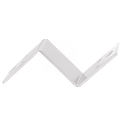 Möbel-Hardware-Verbindungsstück, robuste Eckstrebe, Edelstahl, Z-förmige Halterung für Schränke und Regale (50 mm) von Besttoolifes