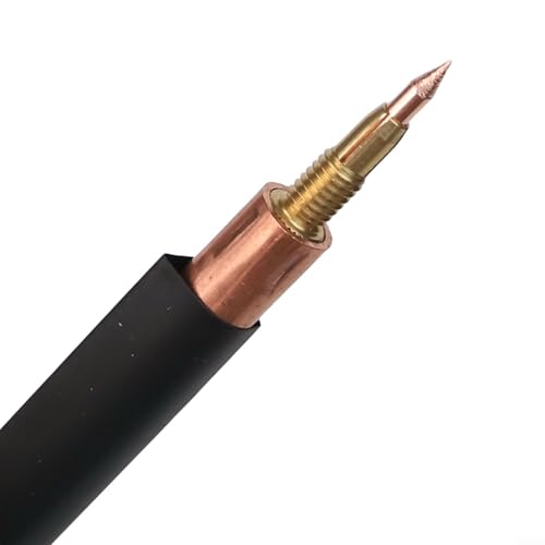 Punktschweißstift mit 3 mm Kupferkern und hydraulischem Anziehen, Handbatterie-Schweißwerkzeug für 100-mm-Nadel und 4-AWG-Kabel, kompatibel mit Heimwerker- und professionellen Metalllötprojekten von Besttoolifes