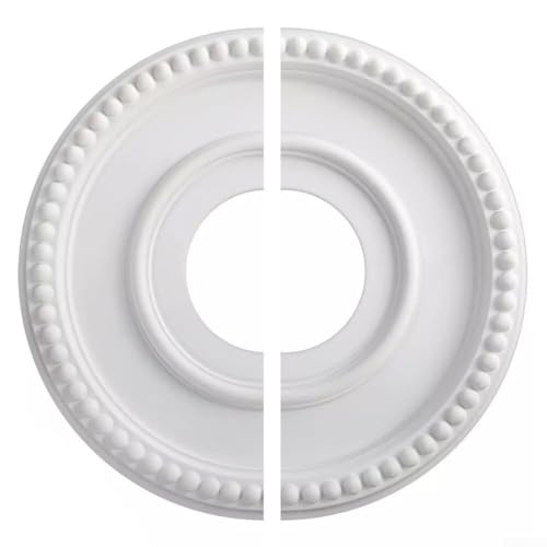 Runde geteilte Medaillon-Deckenventilator-Abdeckplatte für Heimdekoration mit PU-Material und nahtlosem Installationsdesign von Besttoolifes