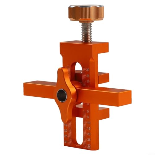 Schranktür-Vorrichtung, Aluminium-Legierung, Scharnierbohrvorrichtung, Holzbearbeitung, Tür-Installationswerkzeug mit verstellbarer Positionierung und 10 mm Stanz-Locator für Schrankbeschläge und (D) von Besttoolifes