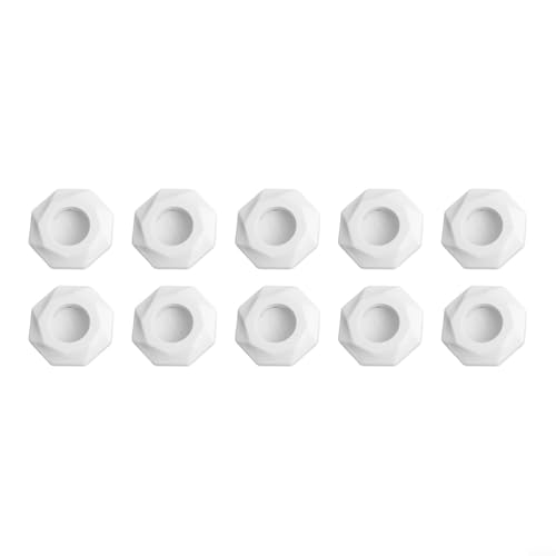 Set mit 10 Überlaufabdeckungen für Waschbecken mit integriertem Ventil für maximale Hygiene und Insektenschutz in Bad oder Küche (weiß) von Besttoolifes