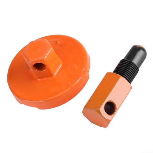 Stahl-Kolbenstopp-Kettensägen-Kupplungsschwungrad-Entfernungswerkzeug, 14 mm, für 2-Takt-Motoren, kompatibel mit Trimmern für Laubbläser und Wartung von Outdoor-Elektrogeräten von Besttoolifes