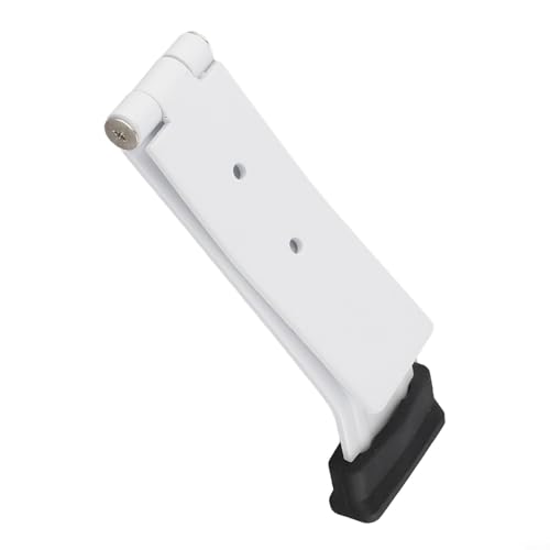 Türstopper aus Manganstahl, fußbetätigt, mit One-Touch-Kickpedal, robuster Bodenschutz mit rutschfester Gummiunterseite, einfache Installation für Zuhause (weiß) von Besttoolifes