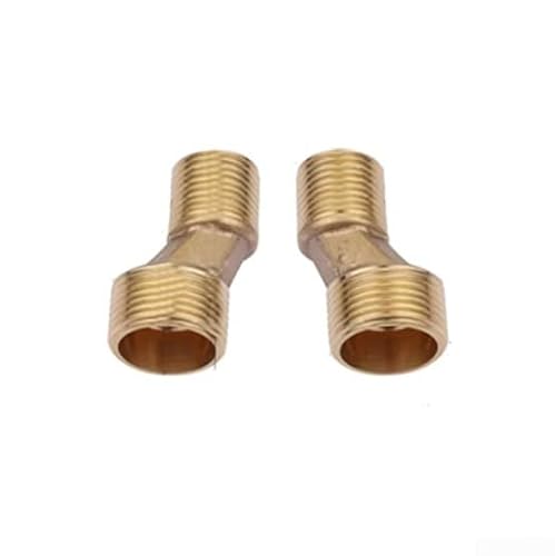 Verstellbarer gebogener Fuß-Duschkopfadapter mit abgewinkeltem Wandventil, massive Messing- und Edelstahl-Konstruktion, platzsparendes Design für Badezimmer oder (kurzer Stil) von Besttoolifes