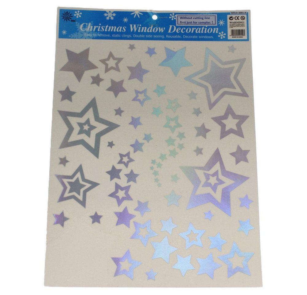 Besttoy Weihnachtsfigur Fenstersticker - Weihnachten - Holographische Sterne Besttoy Weihnachtsfigur Fenstersticker - Weihnachten - Holographische Sterne von Besttoy