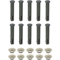 10er Set Bolzen / Pin / Stift mit Dichtung für Steel Pro MAX Pool 457cm mit Dichtung (grau) von Bestway
