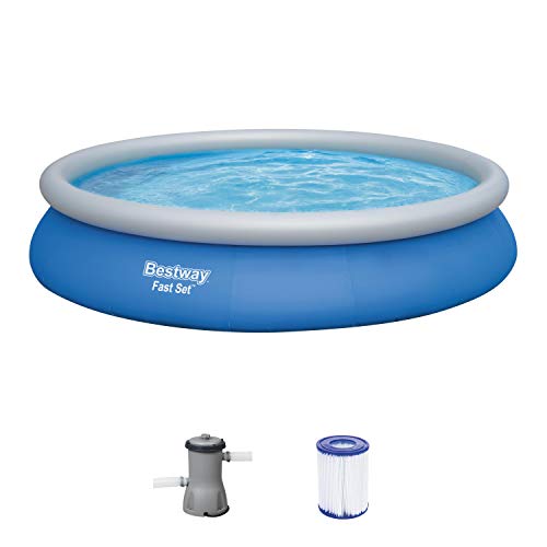 Bestway Fast Set™ Pool, 457 x 84 cm, Set mit Filterpumpe, rund, blau von Bestway