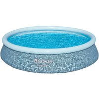 BESTWAY Pool » Fast Set™«, Aufstellpool-Set mit Filterpumpe, Ø 396 x 84 cm, rund - grau von Bestway
