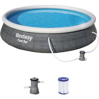 BESTWAY Rundpool »Fast Set™«, rattanfarben/grau, ØxH: 396 x 84 cm von Bestway