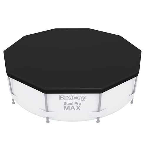Bestway PVC-Abdeckplane Ø 305 cm, schwarz, rund von Bestway
