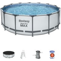 5612X Steel Pro max Frame Pool Set Ø427x122cm Pumpe Leiter Abdeckplane - Bestway 5612X Steel Pro max Frame Pool Set Ø427x122cm Pumpe Leiter Abdeckplane - Bestway von Bestway