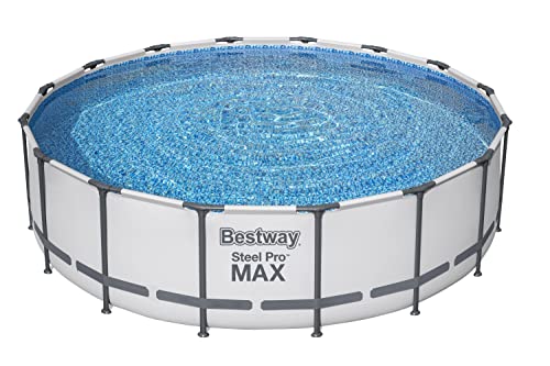 Bestway Ersatzpool ohne Zubehör Steel Pro MAX 488 x 107 cm, rund 5616F_21 Weiß von Bestway