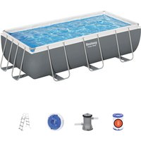 56441 Frame Pool mit Filterpumpe Leiter Swimmingpool Set 404x201x100cm - Bestway von Bestway