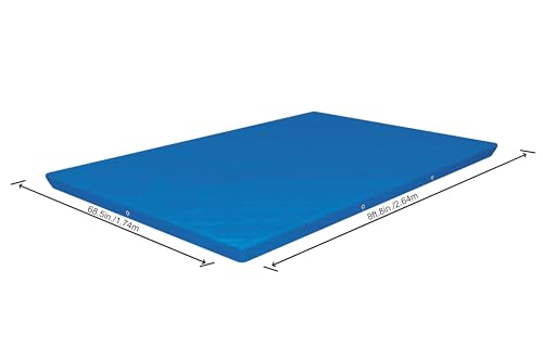 Bestway Flowclear PE-Abdeckplane 264 x 174 cm, für eckige 259 x 170 cm Steel Pro Pools, blau Bestway Flowclear PE-Abdeckplane 264 x 174 cm, für eckige 259 x 170 cm Steel Pro Pools, blau von Bestway