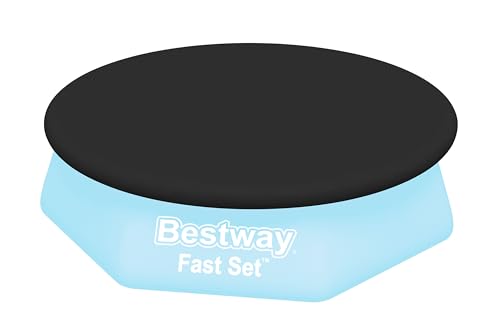 Bestway PVC-Abdeckplane Ø 240 cm, schwarz, rund von Bestway