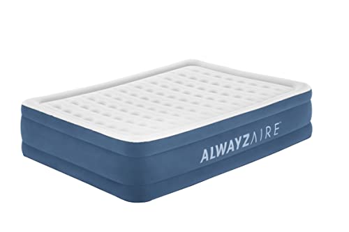 Bestway AlwayzAire Luftbett mit integrierter Doppelpumpe Double XL/Mid 203 x 152 x 46 cm, Grau von Bestway