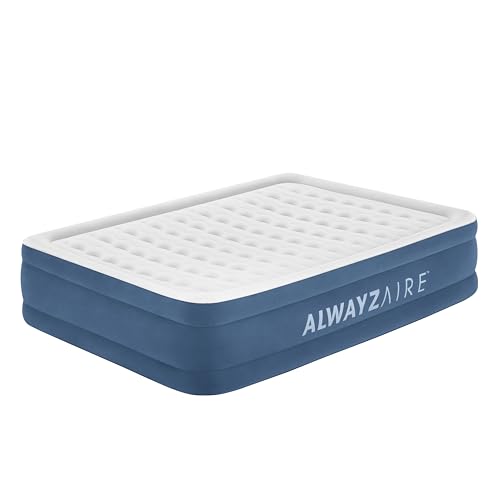 Bestway AlwayzAire Luftbett mit integrierter Doppelpumpe Double XL/Mid 203 x 152 x 46 cm, Grau von Bestway