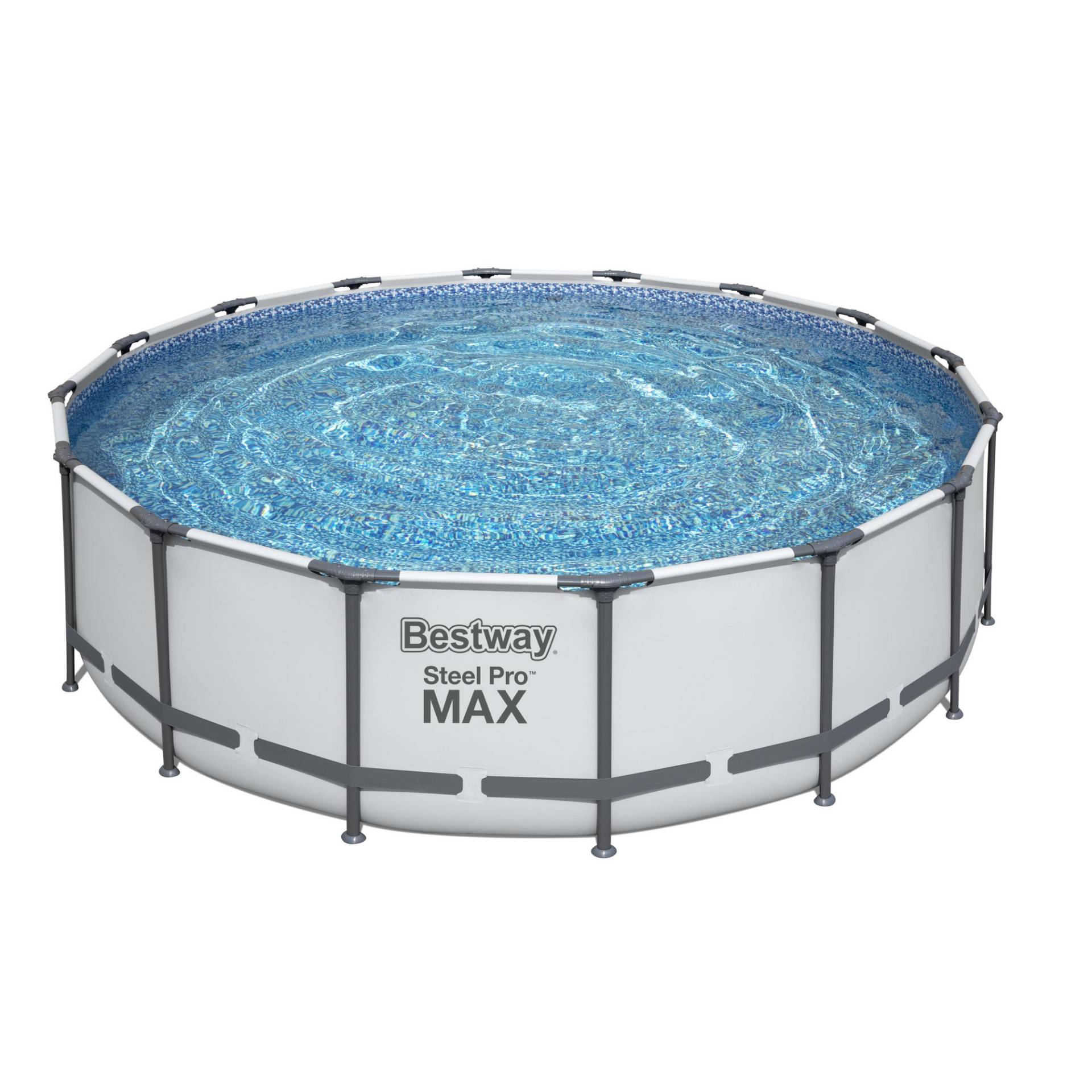 Bestway Frame-Pool-Set 'Steel Pro Max' Ø 488 x 122 cm mit Sicherheitsleiter und Kartuschenfilter von Bestway