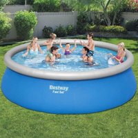 Bestway - Fast Set Aufblasbarer Swimmingpool Rund 457x122 cm von Bestway