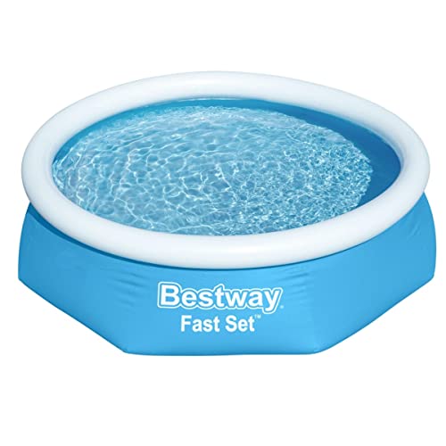 Bestway Fast Set Aufstellpool ohne Pumpe Ø 244 x 61 cm, blau, rund von Bestway