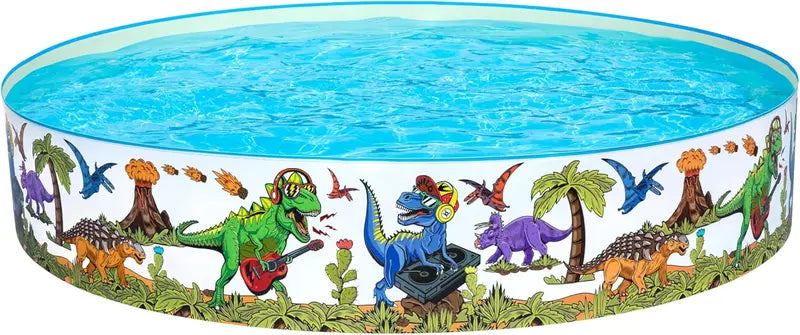 B-Ware Bestway Fill 'N Fun Planschbecken Dinosaurier ø 244x46 Cm Poolbecken Gartenpool von Bestway
