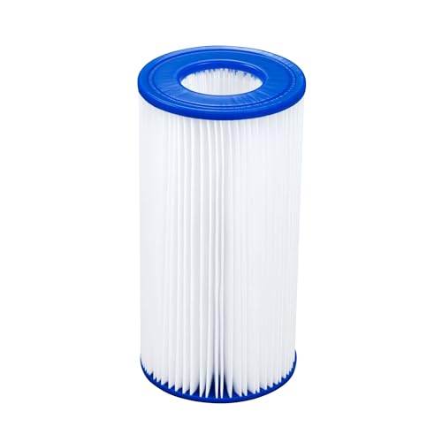 Bestway Filterkartusche Gr. III, 10,6 x 20,3 cm, blau-weiß von Bestway