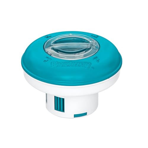 Bestway Flowclear | Dosierschwimmer | 16 cm Ø | für 20 & 200 g Chlortabs | Poolwasser sauber und kristallklar von Bestway