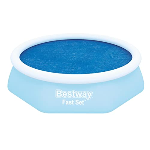 Bestway Flowclear™ Solarabdeckplane, Ø 210 cm, für runde 244 cm Fast Set™ Pools, blau von Bestway
