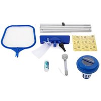 Poolpflege Komplett Set Pool Zubehör Set Kescher Dosierschwimmer Thermometer von Bestway