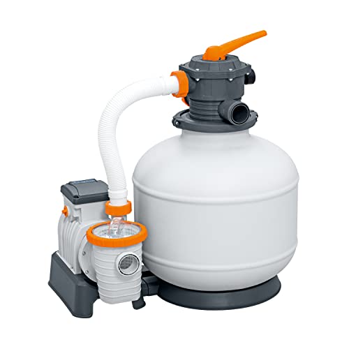 Bestway Flowclear Sandfilteranlage mit Zeitschaltuhr 8.327 l/h, 280 W, Weiß von Bestway