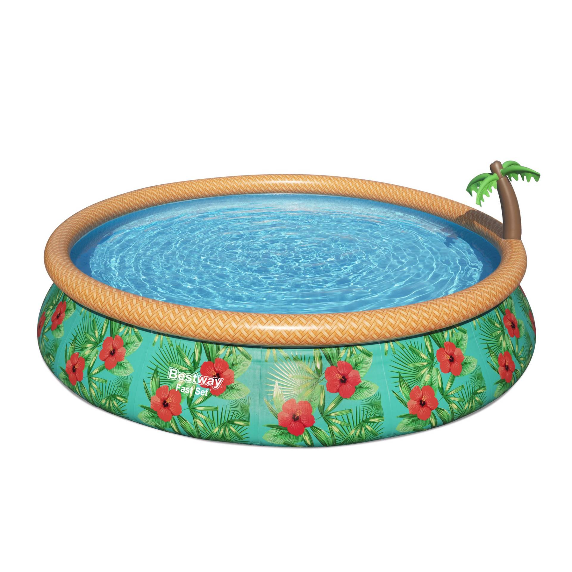 Bestway Fast-Set-Pool-Set 'Fast Set' Ø 457 x 84 cm mit Wassersprinkler und Filterpumpe von Bestway