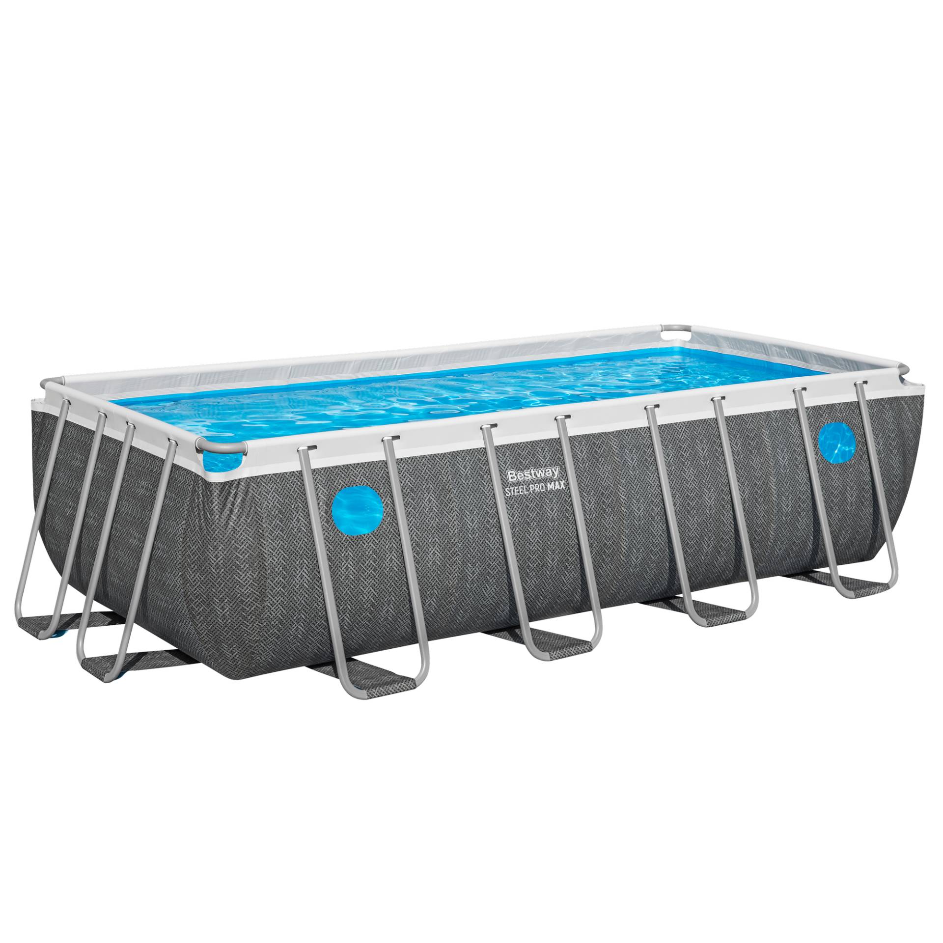 Bestway Frame-Pool-Set 'Steel Pro MAX™ Splashview™' 488 x 244 x 122 cm mit Filterpumpe von Bestway