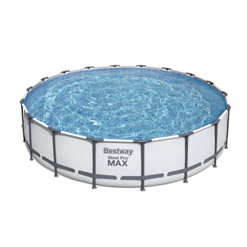 Bestway Frame-Pool-Set 'Steel Pro Max' Ø 549 x 122 cm mit Sicherheitsleiter und Kartuschenfilter von Bestway
