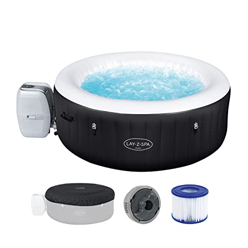 Bestway LAY-Z-SPA Miami AirJet™ Whirlpool, 180 x 66 cm, 2-4 Personen, rund, schwarz von Bestway