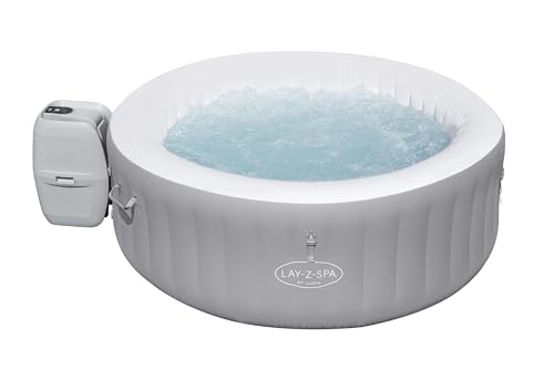 Bestway LAY-Z-SPA St. Lucia AirJet™ Whirlpool, 170 x 66 cm, 2-3 Personen, rund, Silbergrau von Bestway