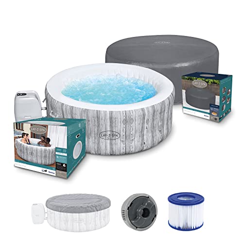 Bestway Lay-Z-SPA Whirlpool Fiji AirJet 180 x 66 cm, rund + Xtras EnerySense Thermo-Komplettabdeckung Ø 180 x 66 cm, rund von Bestway