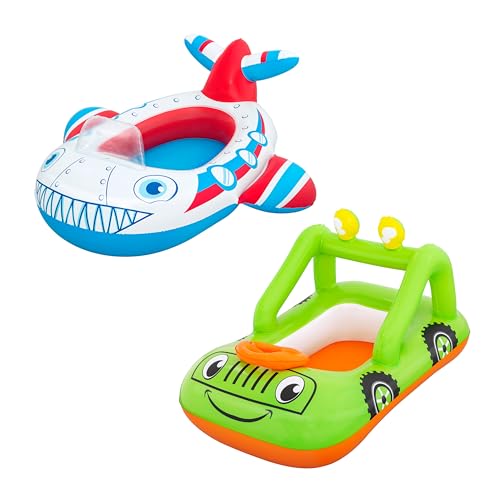 Bestway Lil' Navigator Aufblasbares Auto oder Flugzeug für Kinder, sortiert von Bestway