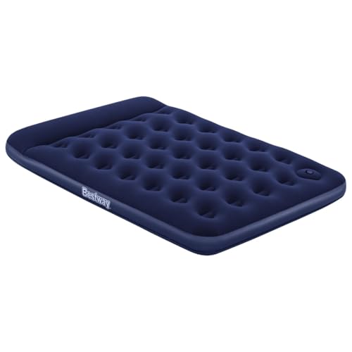 Bestway Luftbett Blue Horizon Step mit interner Fußpumpe Double XL/Lo 191 x 137 x 28 cm, Blau von Bestway