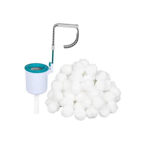 Bestway | Oberflächenskimmer Starter-Set mit Filterbälle (500 g) | Skimmer für Filtersysteme | Geeignet für Filteranlagen ab 2.006 l/h | zur automatischen Reinigung der Wasseroberfläche von Bestway