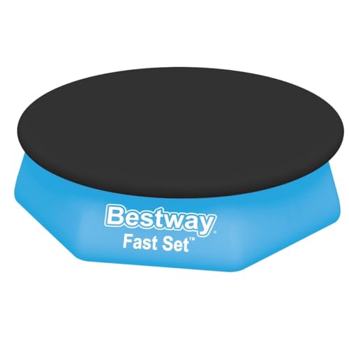 Bestway PVC-Abdeckplane Ø 240 cm, schwarz, rund von Bestway