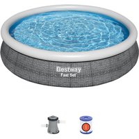 Bestway - Planschbecken Fast Set Rattan-Design Ø366x76 cm Kartuschenfilter 1.249 l/h Bestway - Planschbecken Fast Set Rattan-Design Ø366x76 cm Kartuschenfilter 1.249 l/h von Bestway