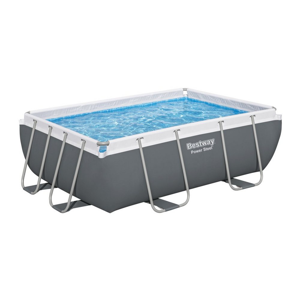 Bestway Pool Bestway Power Steel Frame Pool Set mit Filterpumpe 282 x 196 x 84 cm von Bestway