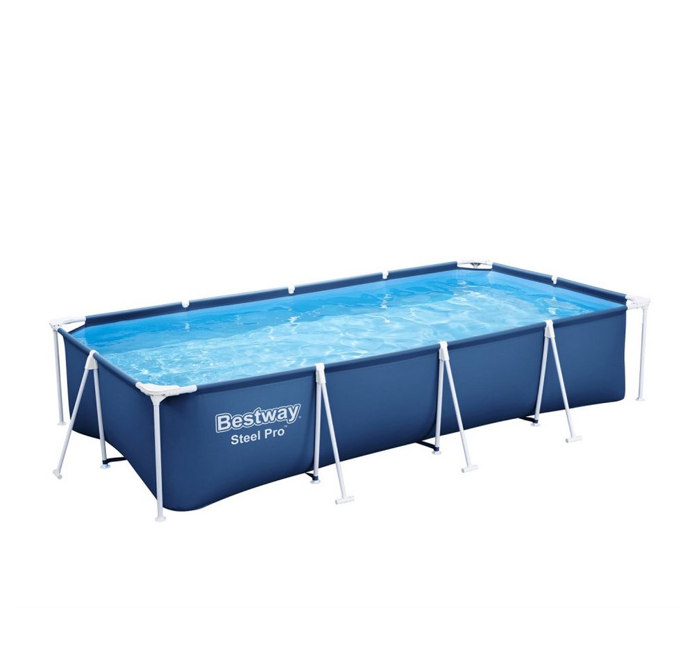 Bestway Pool Bestway Steel Pro Frame Pool ohne Pumpe 400 x 211 x 81 cm von Bestway