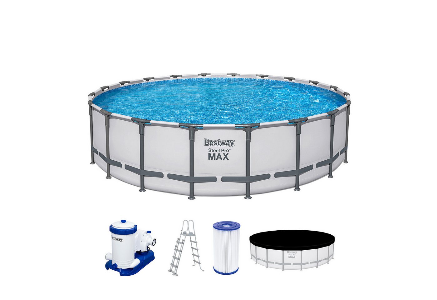 Bestway Luftbett Uni2Raw-Artikel--1 Name folgt..., (Set), Ø 610 x 132 cm von Bestway